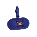 Distributeur sachets ramasse crottes forme os bleu foncé CAMON