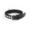 Collier en cuir TEXAS noir pour chien CAMON