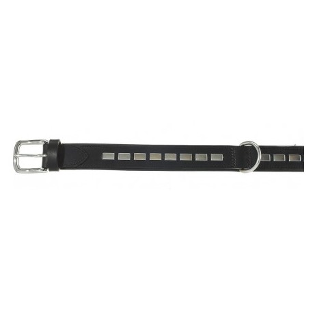 Collier en cuir TEXAS noir pour chien CAMON