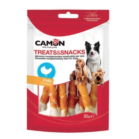 Friandises os et poulet pour chien CAMON