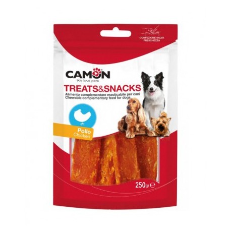 Lamelles larges de poulet pour chien CAMON