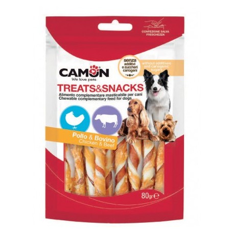 Sticks poulet et boeuf pour chien CAMON