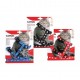 Lot de 3 harnais nylon pour chat motif chat + laisses assorties CAMON