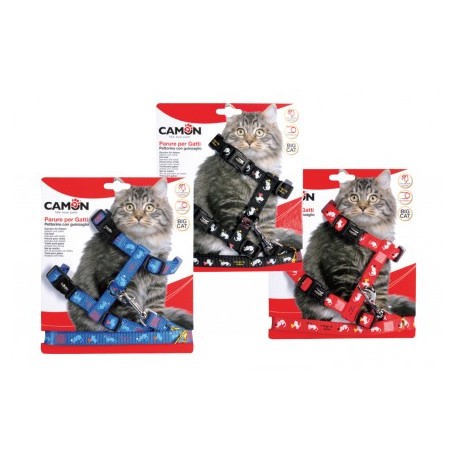 HARNAIS pour chat motif chat + laisses assorties CAMON