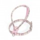 Harnais écossais rose cuir de veau pour chien CAMON