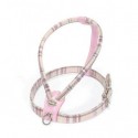 HARNAIS CUIR DE VEAU pour chien ECOSSAIS couleur rose CAMON-DOGFRENCHTOUCH