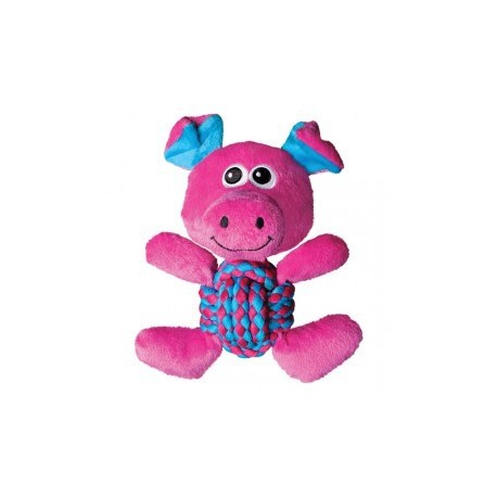 Cochon rose Kong Weave Knots pour chien