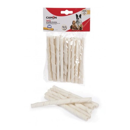 FRIANDISES pour chien BATONNETS TWIST en peau de BUFFLE CAMON-DOGFRENCHTOUCH