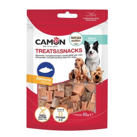 Friandises Snacks cubes de saumon pour chien CAMON