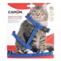 Harnais grand chat nylon + sa laisse assortie CAMON