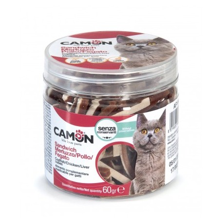 Friandises pour chat morue, poulet et foie CAMON