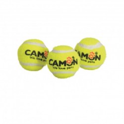 JOUET pour chien LOT 3 PETITES BALLES DE TENNIS sonores CAMON-DOGFRENCHTOUCH