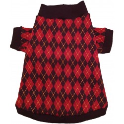 Pull losanges pour chien DogFrenchTouch