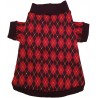 Pull losanges pour chien DogFrenchTouch