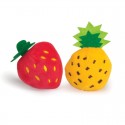 Lot de 2 peluches fruit CAMON