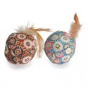 Lot de 2 balles en tissus avec plume CAMON