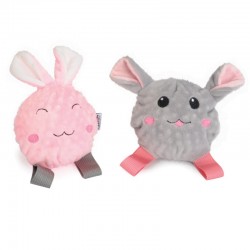 JOUET pour chiot ou chaton PELUCHE avec BALLE sonore CAMON-DOGFRENCHTOUCH