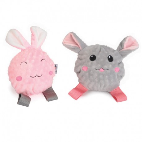 JOUET pour chiot ou chaton PELUCHE avec BALLE sonore CAMON-DOGFRENCHTOUCH