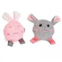 JOUET pour chiot ou chaton PELUCHE avec BALLE sonore CAMON-DOGFRENCHTOUCH