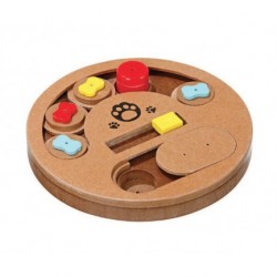 Jouet en bois stimulateur cérébral BONEY pour chiot FLAMINGO