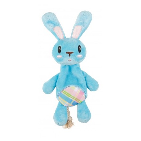 Jouet pour chiot Peluche Ours ou Lapin sonore avec corde FLAMINGO