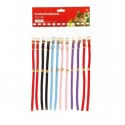LOT 12 COLLIERS pour chat élastiques multicolores avec grelot BEEZTEES - DOGFRENCHTOUCH