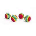 JOUETS pour chat LOT DE 4 BALLES MULTICOLORES BEEZTEES-DOGFRENCHTOUCH