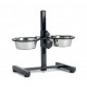 Support double avec gamelles en inox en hauteur pour chien BEEZTEES