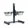 Support double avec gamelles en inox en hauteur pour chien BEEZTEES