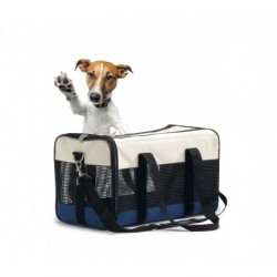 SAC DE TRANSPORT pour chien et chat en toile OLBIA BEEZTEES - DOGFRENCHTOUCH