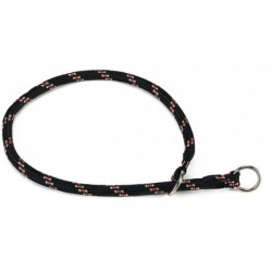 Collier étrangleur noir nylon rond pour chien BEEZTEES