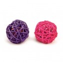 JOUETS pour chat LOT 2 BALLES ROTAN avec herbe à chat BEEZTEES-DOGFRENCHTOUCH
