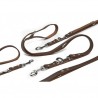 Laisse de dressage en cuir marron 240 x 18 mm pour chien BEEZTEES