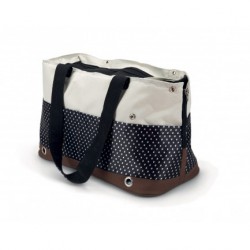 Sac de transport pour chien épaule en nylon motif pois TOLEDE BEEZTEES