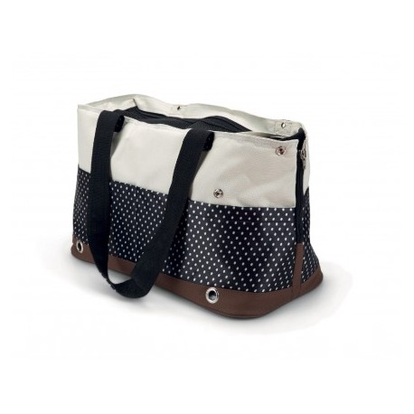 Sac de transport pour chien épaule en nylon motif pois TOLEDE BEEZTEES