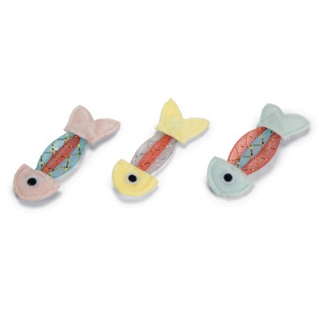 JOUETS pour chat LOT 3 PELUCHES forme POISSON BEEZTEES-DOGFRENCHTOUCH