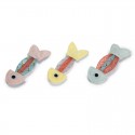 JOUETS pour chat LOT 3 PELUCHES forme POISSON BEEZTEES-DOGFRENCHTOUCH