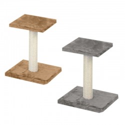 ARBRE A CHAT pour chat 1 poteau en sisal et 1 plateau GRIS KARLIE - DOGFRENCHTOUCH