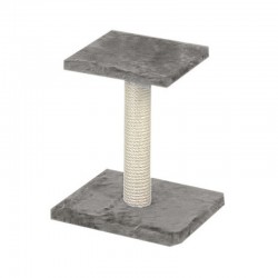 ARBRE A CHAT pour chat 1 poteau en sisal et 1 plateau GRIS KARLIE - DOGFRENCHTOUCH
