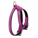 Harnais collerette pour chiens strass fuchsia MONTE CARLO KARLIE