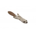 Peluche castor plat avec bruiteur pour chien KARLIE