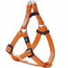 Harnais rapide à enfiler nylon orange pour chien KARLIE