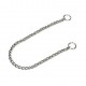Collier étrangleur acier chromé maille gourmette pour chien KARLIE