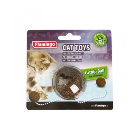 JOUET pour chat BALLE HERBE A CHAT 4,5cm FLAMINGO-KARLIE