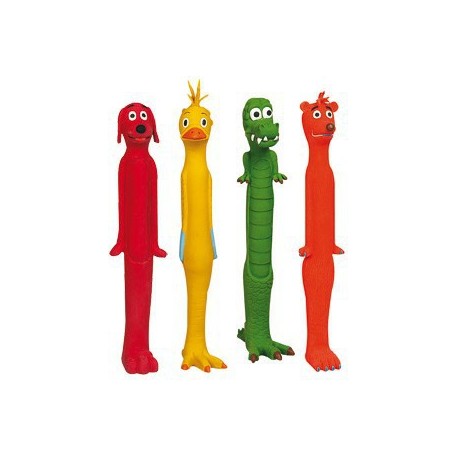 JOUET pour chien ANIMAL LONG en latex sonore KARLIE-DOGFRENCHTOUCH