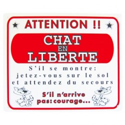 Plaque humour chiens et chats KARLIE