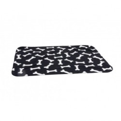 Plaid polaire noir pour animaux KARLIE
