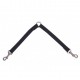 Accouple pour attacher 2 chiens nylon noir KARLIE