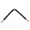 Accouple pour attacher 2 chiens nylon noir KARLIE