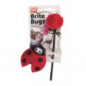 Canne à pêche coccinelle et abeille pour chat KARLIE